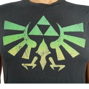 Legend of Zelda Twilight Princess T Shirt S Triforce Nintendo Gamer Gaming Gray‎